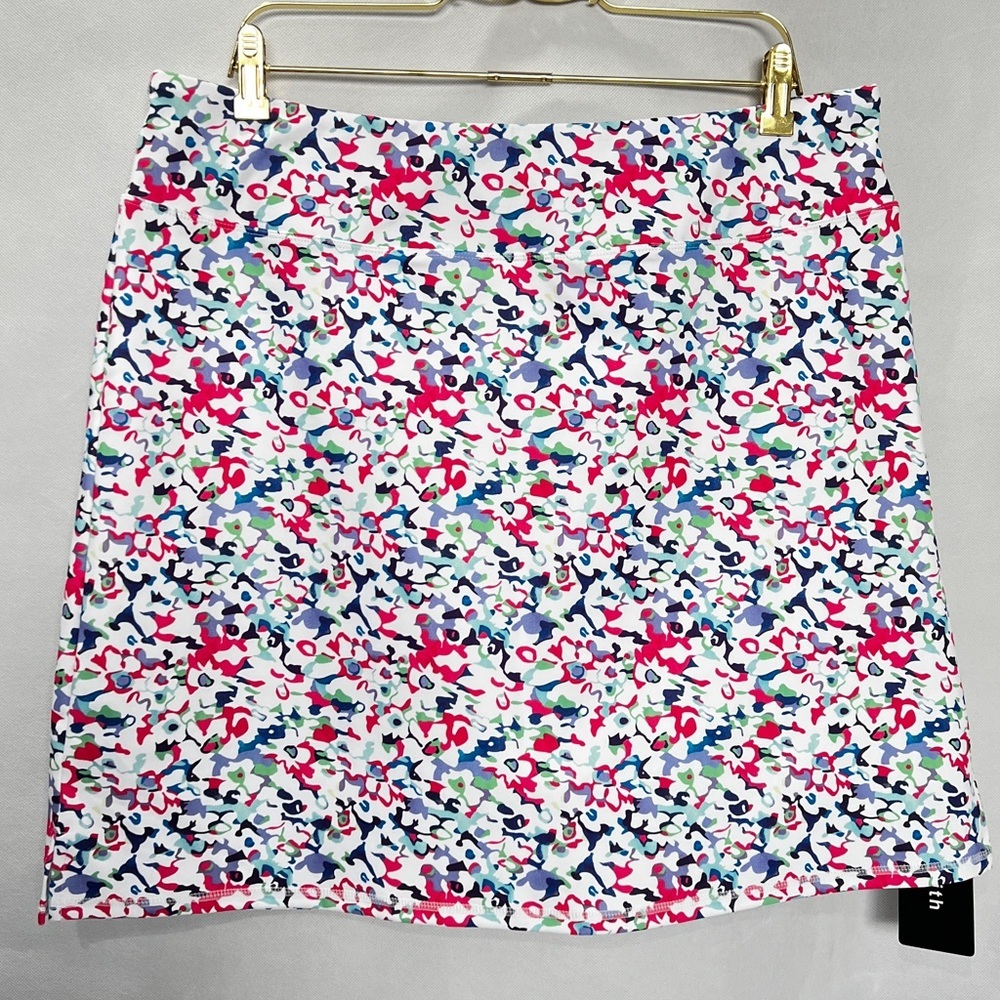 LouKeith Women's Tennis Skort Skirt Floral Print Built-In Mesh Shorts Size XXL